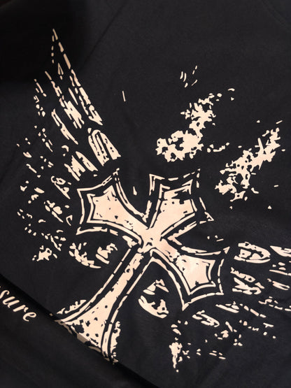 Wings black full sleeve tee