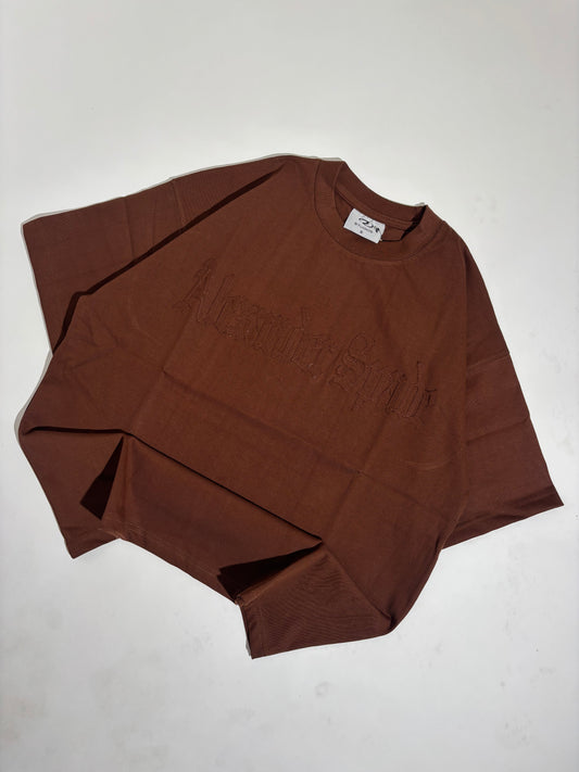 Spade dark brown oversized tee