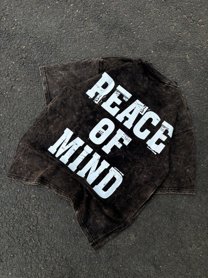Peace of mind acid wash oversized tee