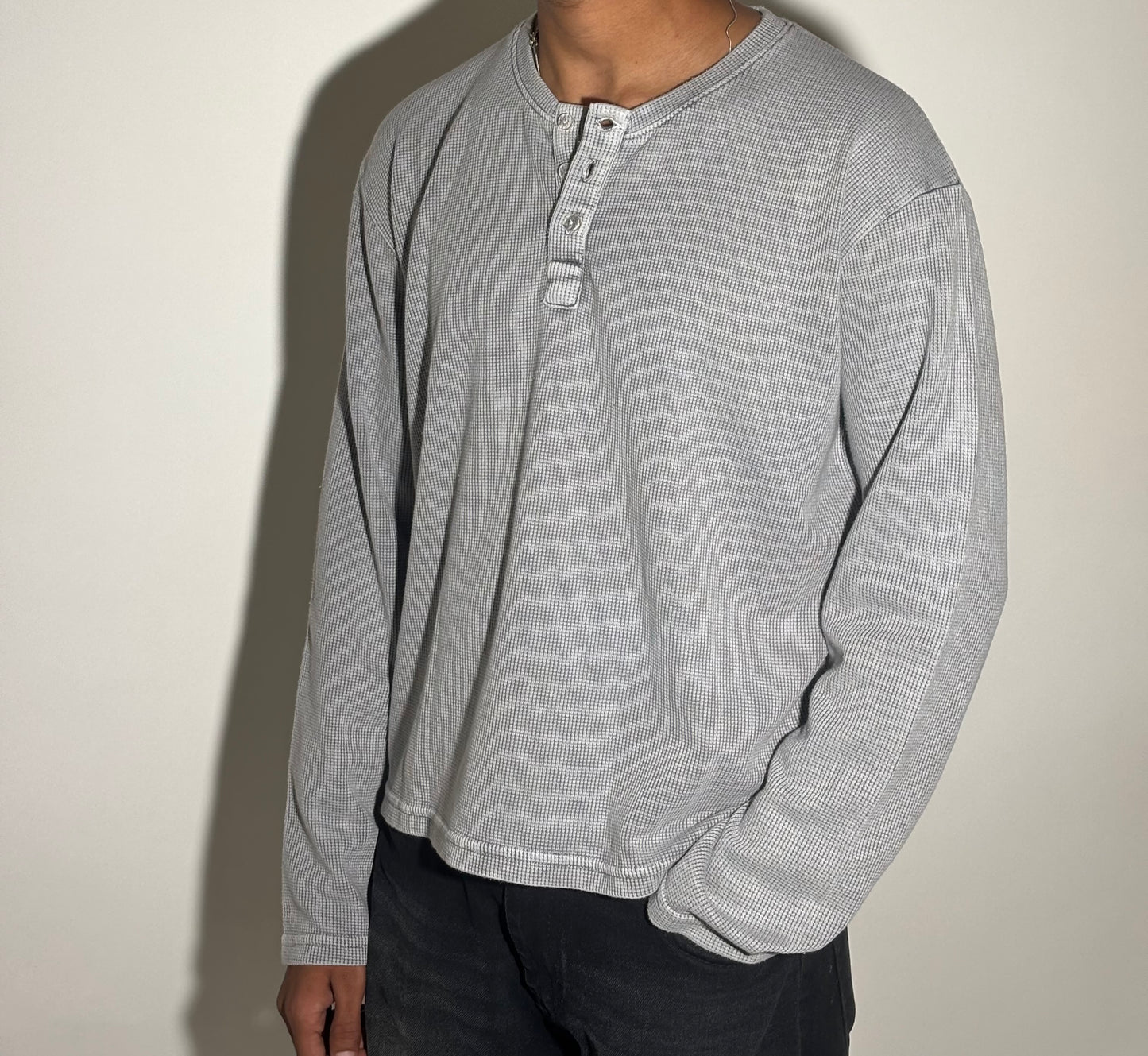 Washed Henley tee