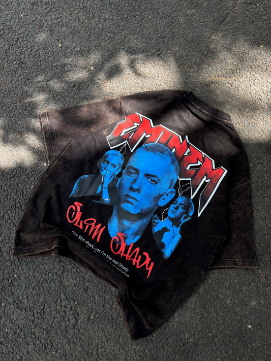 Eminem acid wash oversized tee