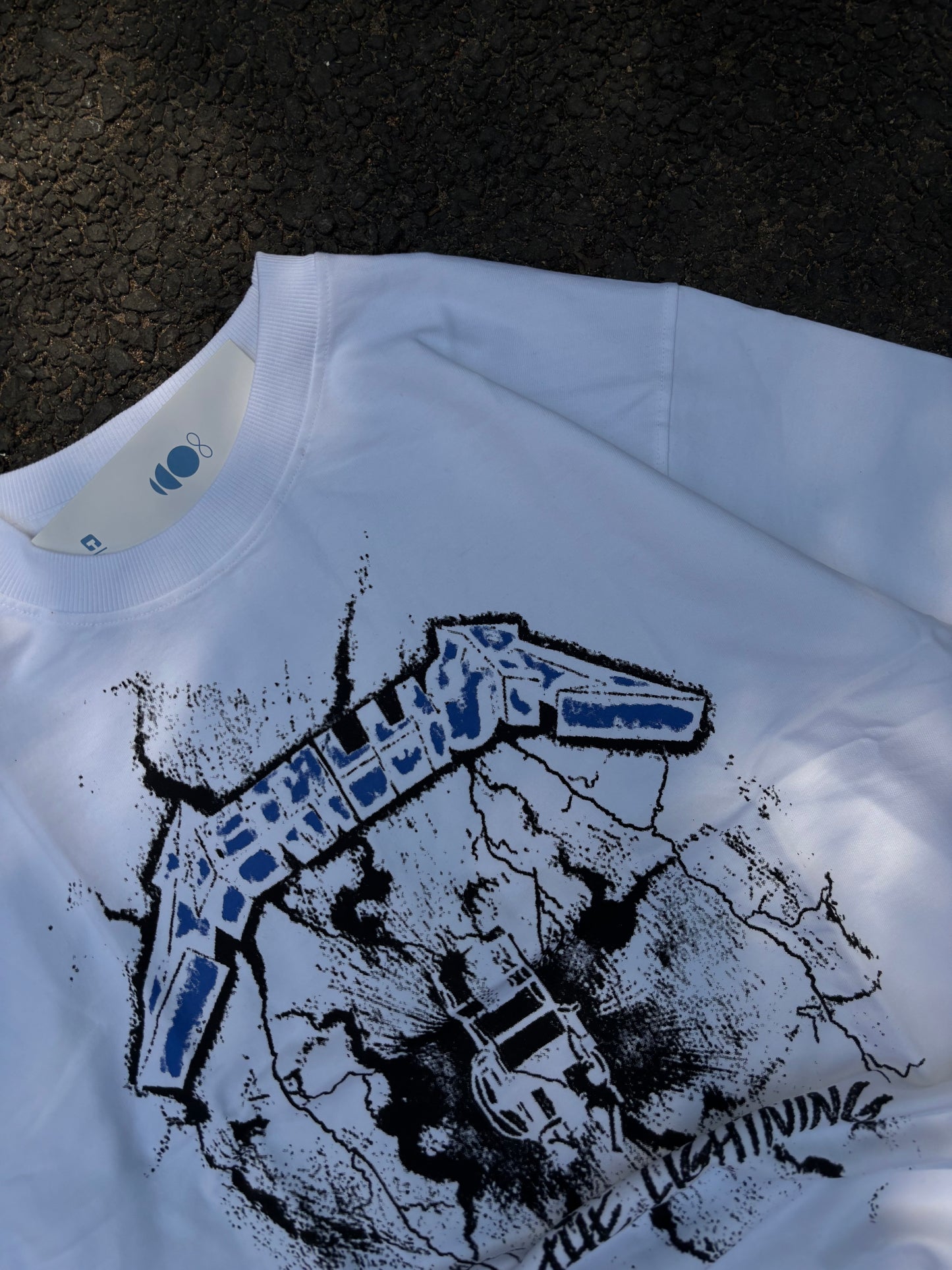 Metallica white oversized tee