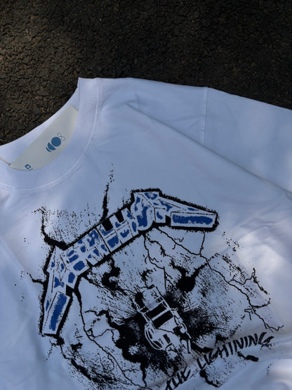 Metallica white oversized tee