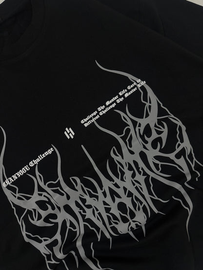 Challenge black boxy tee