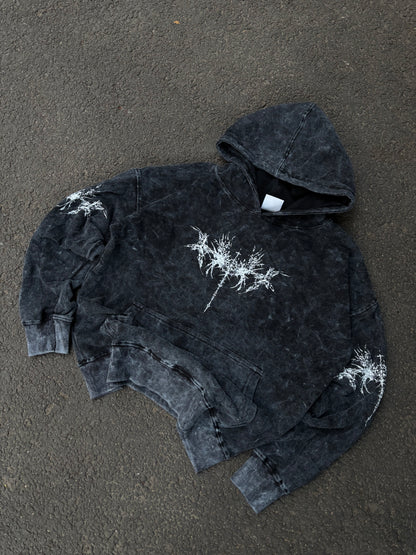 Ribs acid oversized hoodie