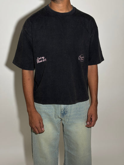 Heart goes boxy tee