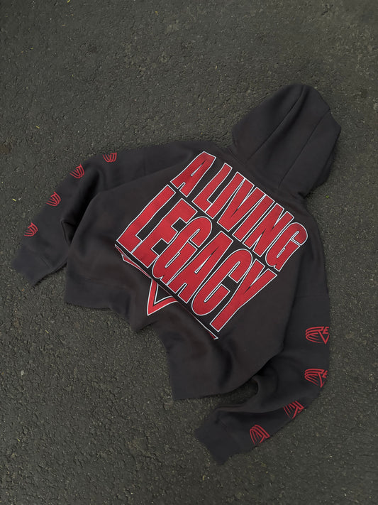 Represent grey premium oversized hoodie