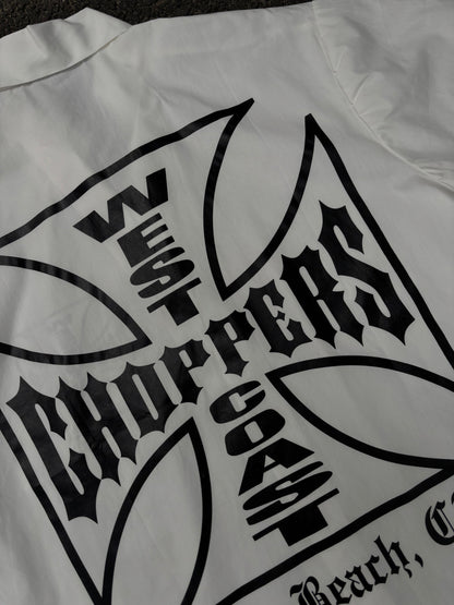 Choppers white cropped boxy shirt