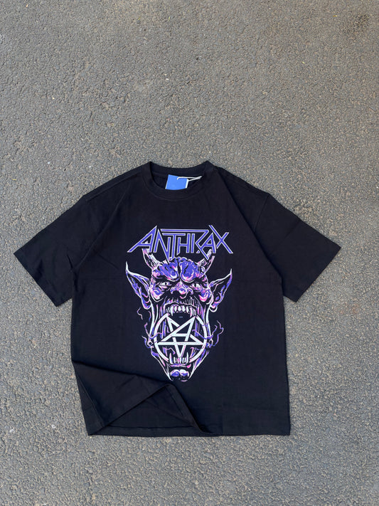 Anthrax black oversized tee