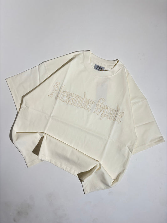 Spade off white oversized tee
