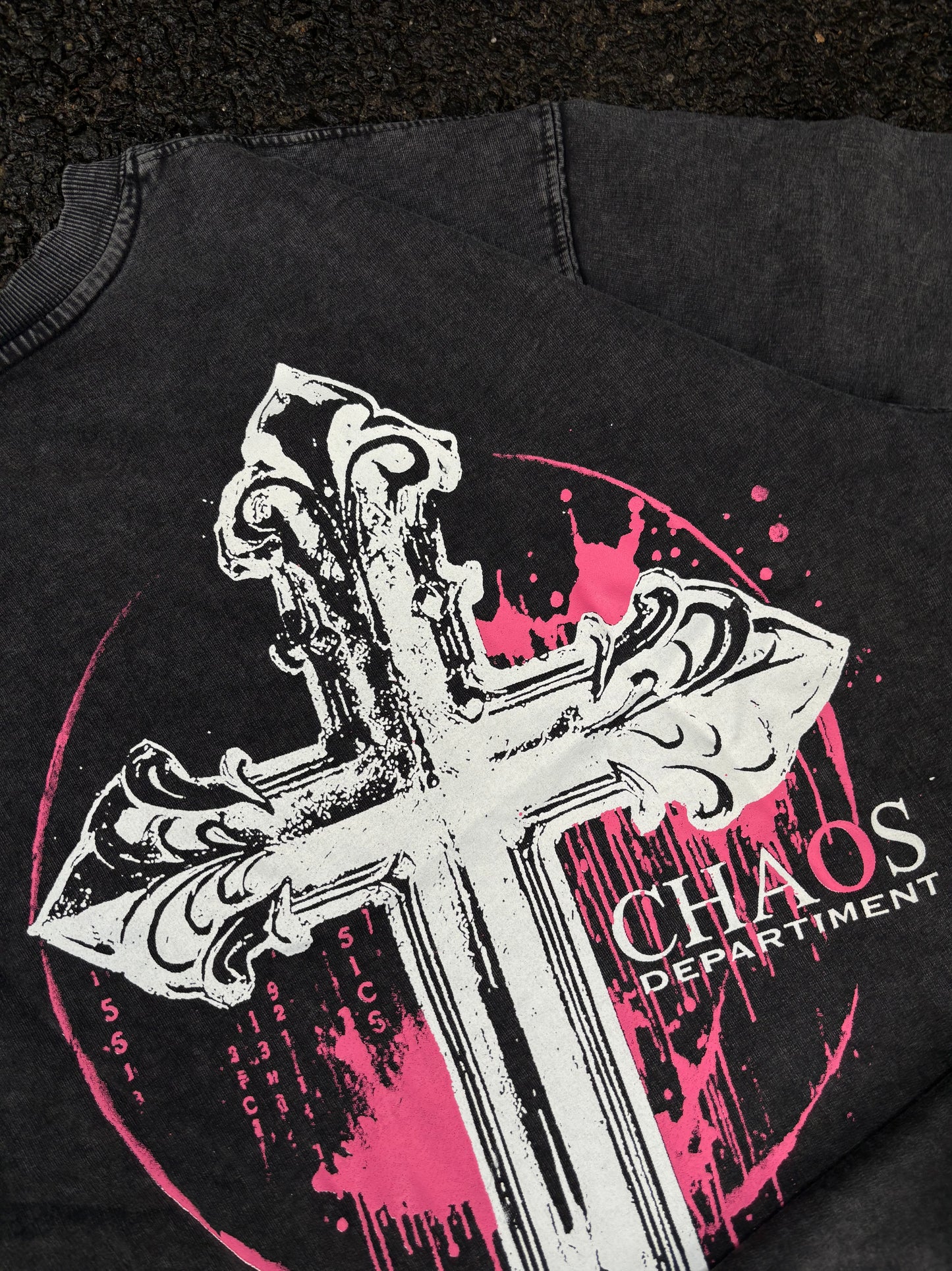 Chaos acid wash oversized tee