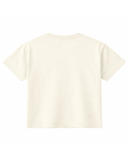 Off White Boxy Fit T-shirt Back Design