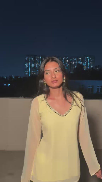 Yellow kurta