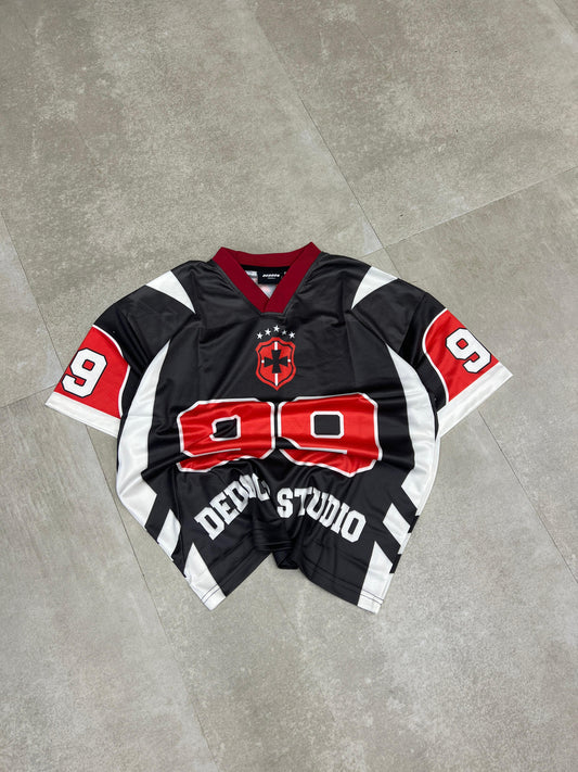 99 Black red oversized jersey