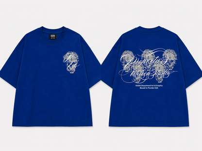 Blue crop boxy tee