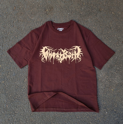 Ghostbath brown oversized tee