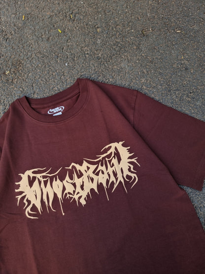 Ghostbath brown oversized tee