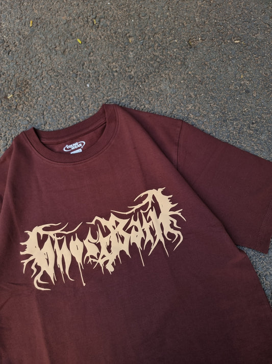 Ghostbath brown oversized tee
