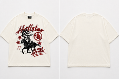 Hellstar crop boxy tee